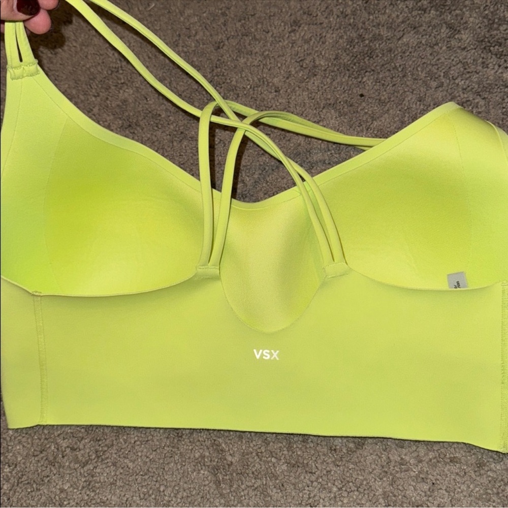 Victoria's Secret Neon Yellow Sports Bra - Picture 3 of 4